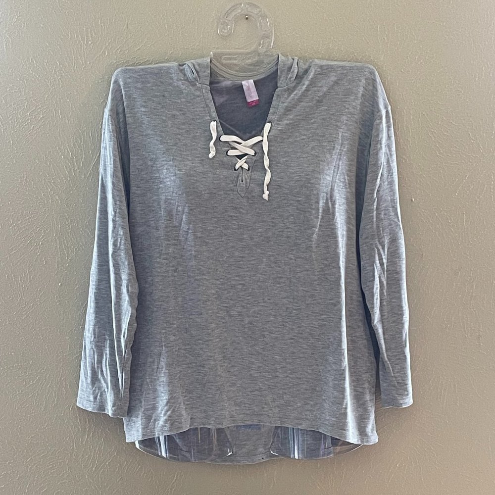 Soft Gray T-shirt Hoodie